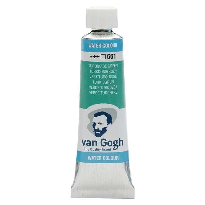 Talens Van Gogh Acuarela - Verde turquesa, 10 ml, Tubo