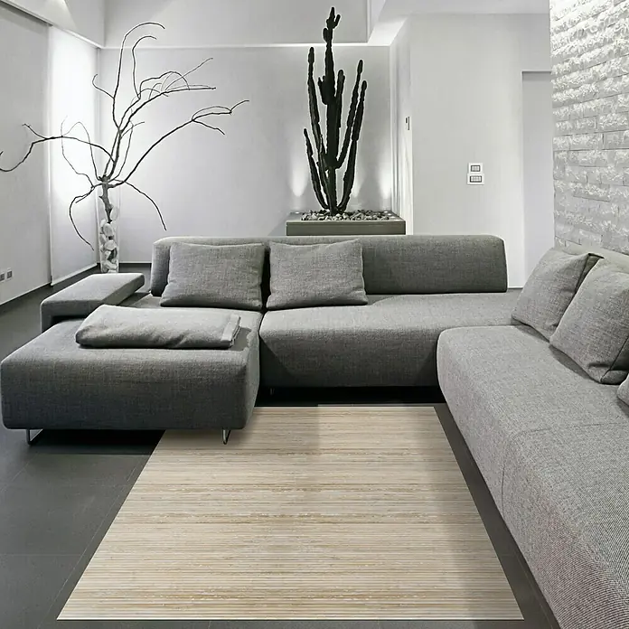 Alfombra de vinilo Cool - Blanco, 240 x 160 cm