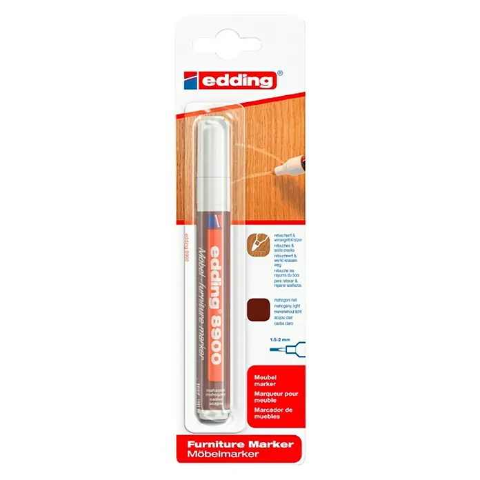 Edding Marcador permanente para muebles - Caoba