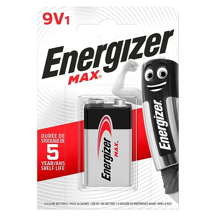 Energizer Batterie Max - 9-Volt-Block, 9 V, 1 Stk.