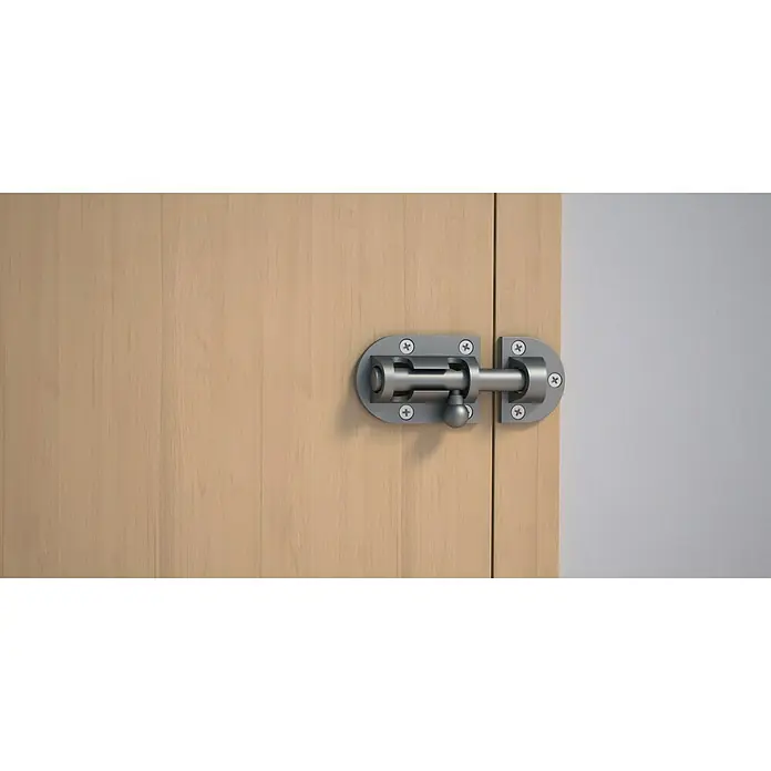 Abus Pestillo deslizante SRDR80 - Puerta interior, Níquel
