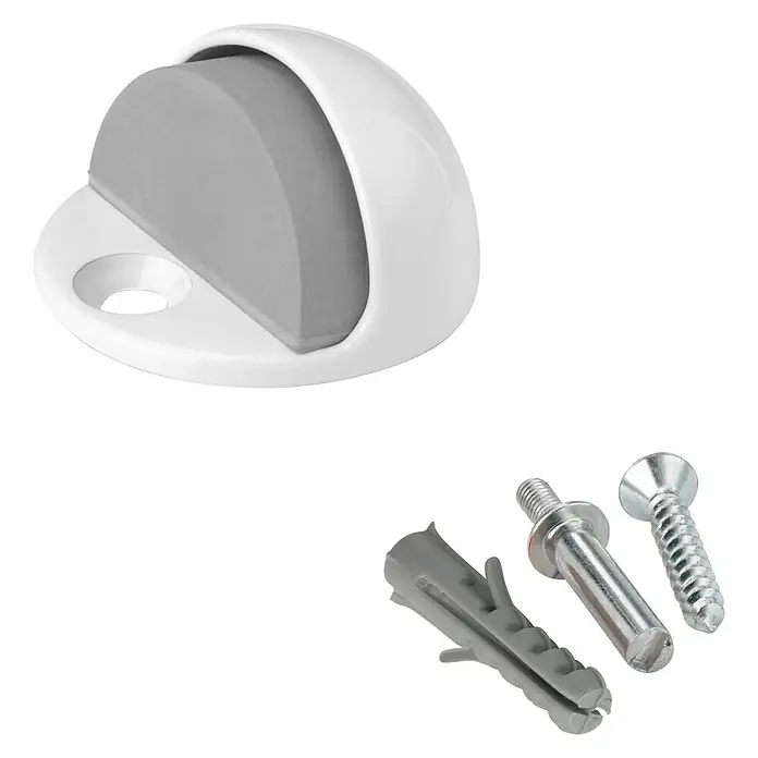 Inofix Tope de puerta 3049 - Metal, Blanco
