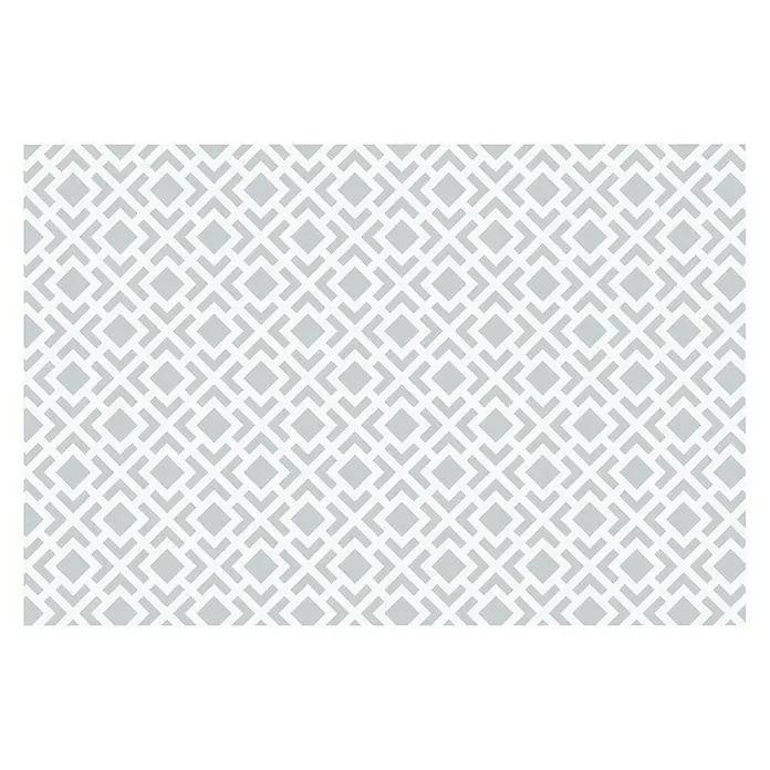 Alfombra Living geométrica - Gris, 180 x 120 cm, 70% PVC y 30% PES