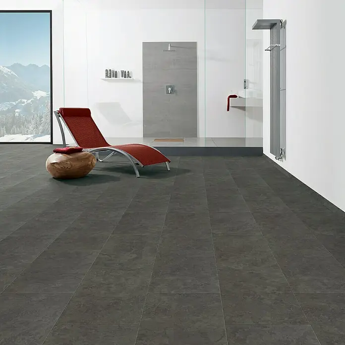 Living by Haro Designboden HydroStar Finca Schiefer Nero - 631 x 313 x 6,5 mm, Steinoptik - Stimmungsaufnahme