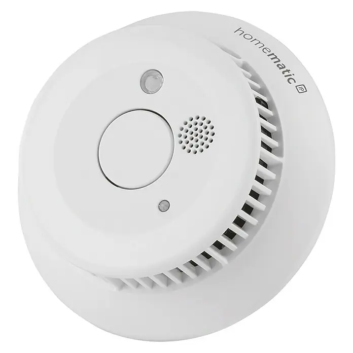 Homematic IP Funkrauchwarnmelder HmIP-SWSD - Batteriebetrieben, Ø x H: 11 x 4,5 cm - Linke Seitenansicht
