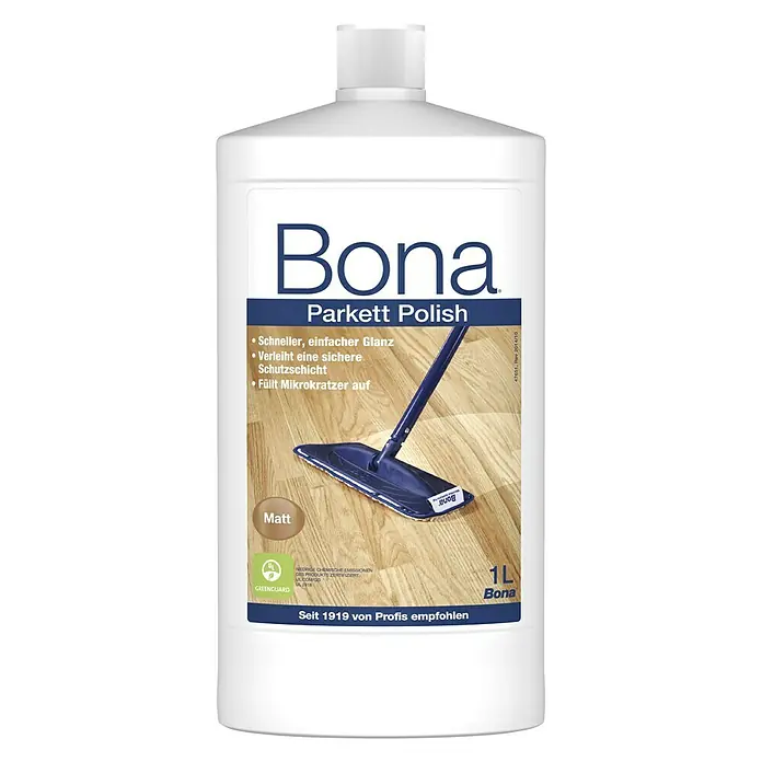 Bona Pflegemittel Polish - 1 l, Matt, Geeignet für: Parkett - Vorderansicht