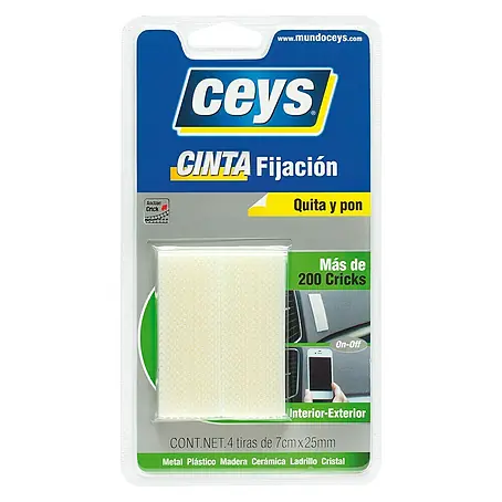 Ceys  Cinta de fijación Quita y pon