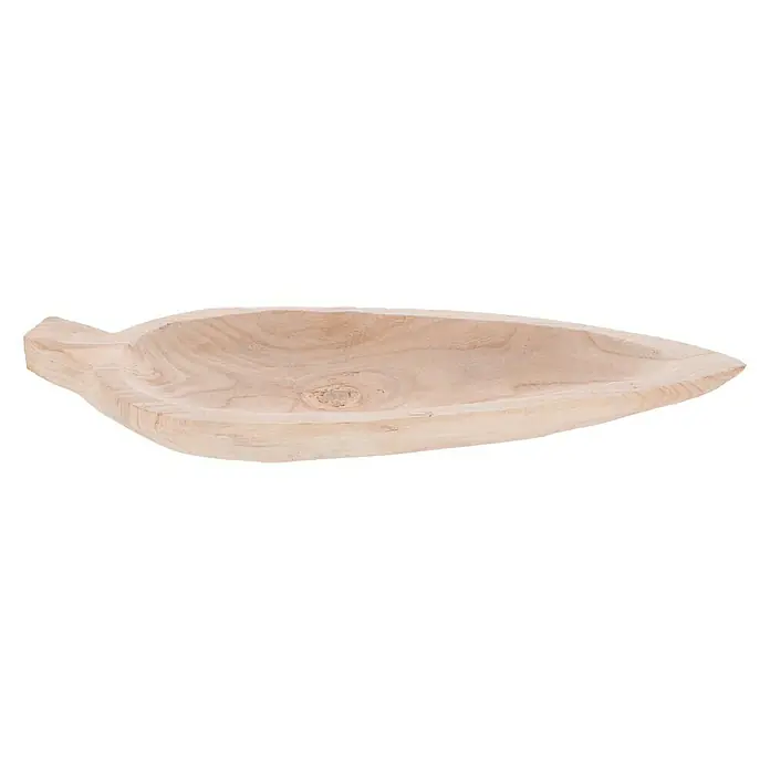 Holzschale Blattform - M, Holz