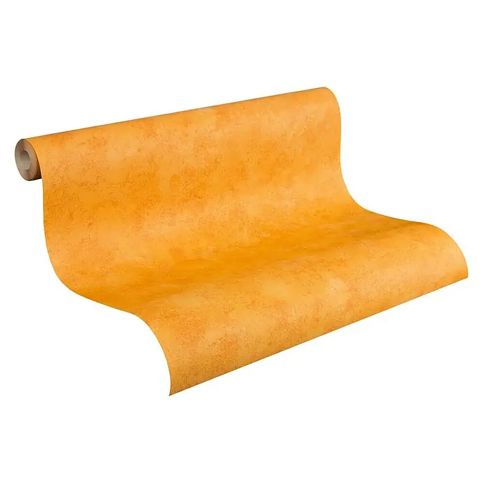 AS Creation Boys And Girls 6 Papiertapete - Orange, Uni, 10,05 x 0,53 m - Ansicht von oben