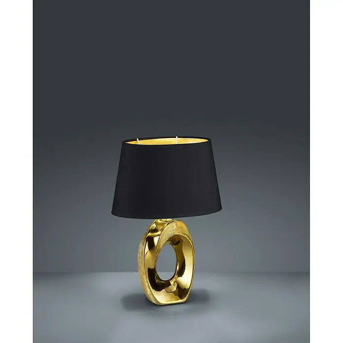 Trio Lighting Lámpara de sobremesa Taba - 60 W, L x An x Al: 38 x 24 x 52 cm, Oro, E27