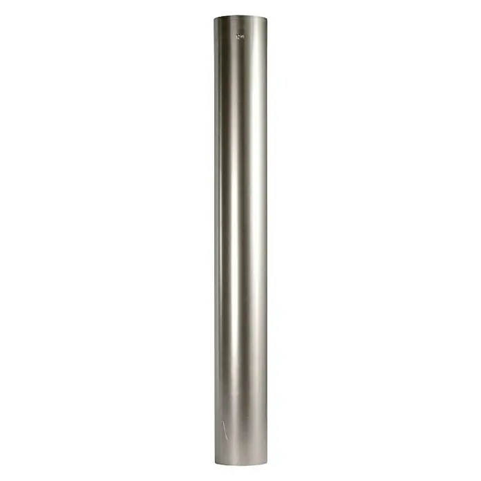 Bertrams Ofenrohr - Ø x L: 90 x 250 mm, Verzinkt, Silber
