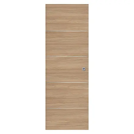Puerta corredera de madera Roble Urban 400AL con uñero