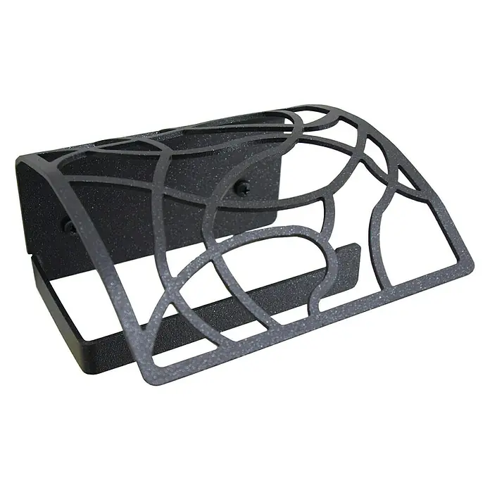 CM Baños Art Dèco Portarrollos papel higiénico - Con tapa, Negro
