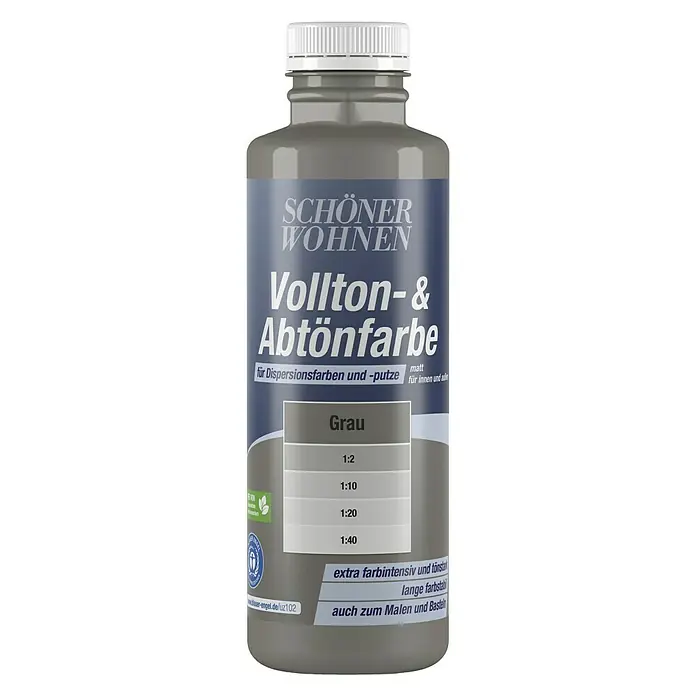SCHÖNER WOHNEN-Farbe Vollton- & Abtönfarbe - Grau, 500 ml, Matt - Vorderansicht
