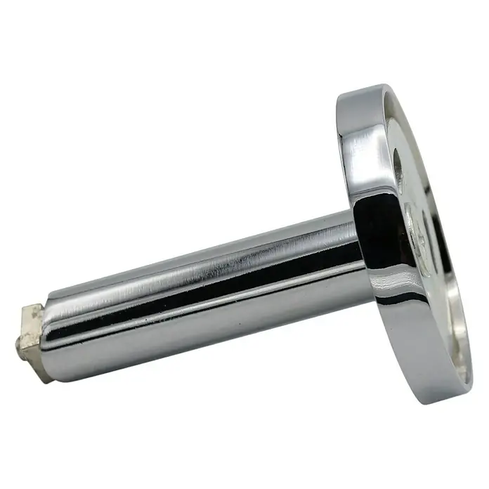 Expo Ambiente Träger Match - Chrom, Geeignet für: Gardinenstangen Ø 20 mm, 7 cm - Linke Seitenansicht