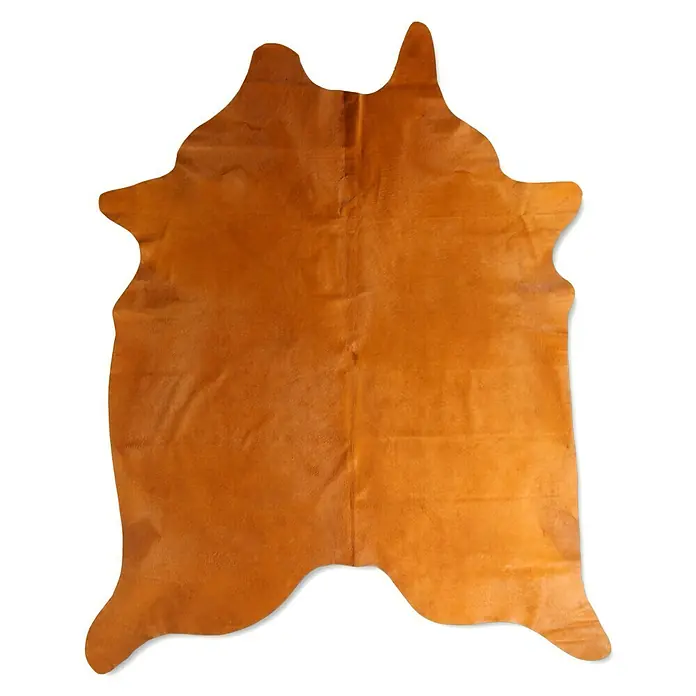 Esbeco Deko-Kuhfell - Gelb, 100 % Echtfell, Fläche ca.: 3 m² - 4 m² - Ansicht von oben