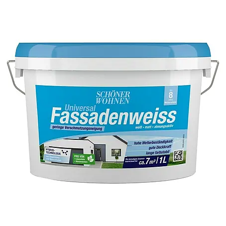 SCHÖNER WOHNEN-Farbe  Fassadenfarbe Universal Fassadenweiß