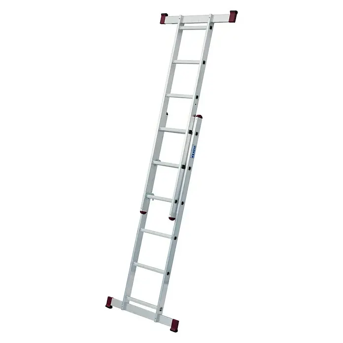 Krause Corda Leitergerüst - Arbeitshöhe: 3,75 m, Breite: 0,5 m, Belastbarkeit Bühne: 150 kg - Linke Seitenansicht