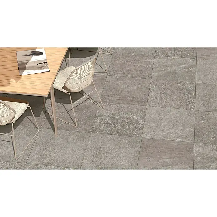 Corso Italia Feinsteinzeugfliese Regent - 60 x 60 cm, Grau, Unglasiert