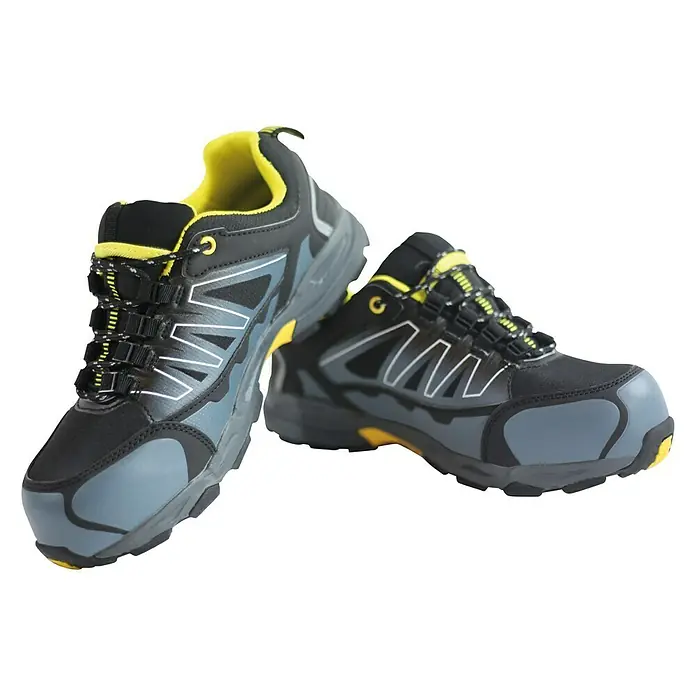 Power Safe Sicherheitshalbschuh Lars S1P - Schwarz/Grau, Schuhgröße: 41, Schutzkategorie: S1P
