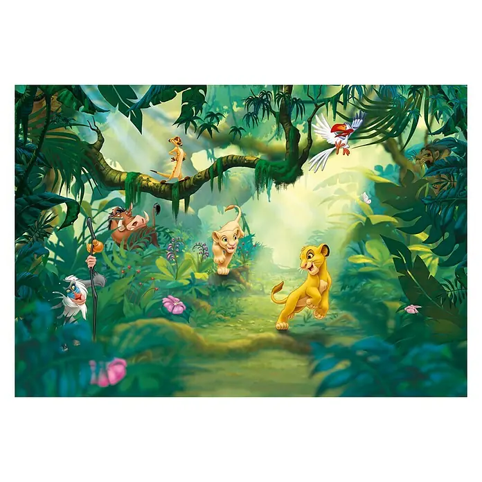 Komar Disney Edition 4 Fototapete Lion King Jungle - 8 -tlg., B x H: 368 x 254 cm, Papier - Vorderansicht