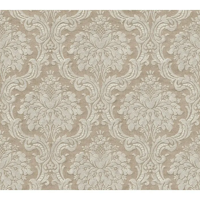 AS Creation Paradise Garden Vliestapete Barockornament - Braun/Grau, Ornament, 10,05 x 0,53 m - Detailaufnahme