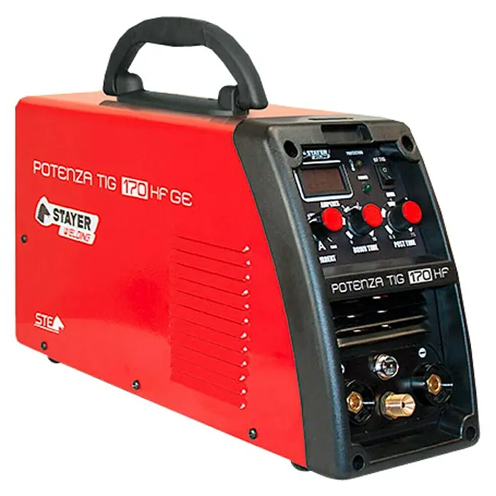 Stayer Equipo de soldadura Potenza TIG170HF - Grosor de electrodo: 4 mm, Apto para: Acero
