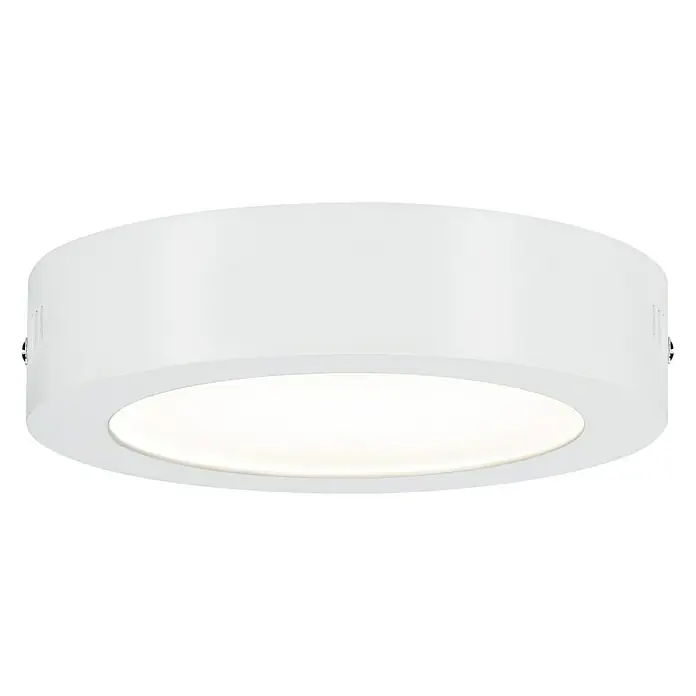 Paulmann Okrugla stropna LED svjetiljka - 12,5 W, Ø x V: 17 x 3,8 cm, Bijele boje, Topla bijela - Pogled sprijeda