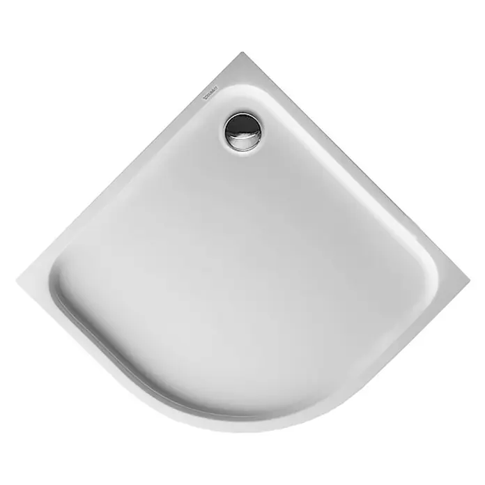 Duravit D-Code Duschwanne - L x B: 90 x 90 cm, Kunststoff, Weiß, Ohne Antirutsch-Oberfläche - Ansicht von oben