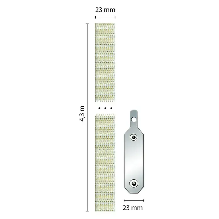 Schellenberg Gurtfix Maxi - Länge: 4,3 m, Gurtbreite: 23 mm, Beige