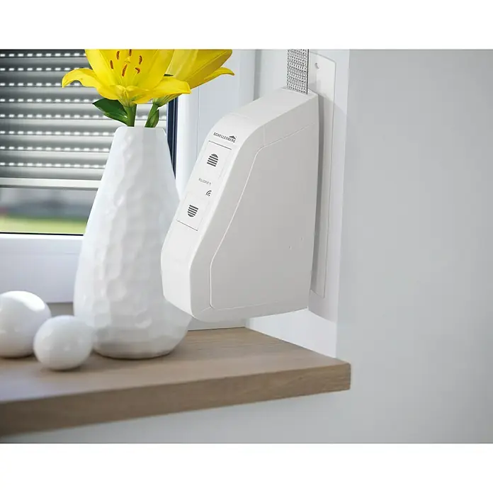 Schellenberg Funk-Rollladen-Gurtwickler Rollo Drive 75 Premium - L x B x H: 155 x 37 x 199 mm, Gurtbreite: 14 mm - 15 mm, Zugkraft: 30 kg, Unterstützte Systeme: Abus Smart Friends System