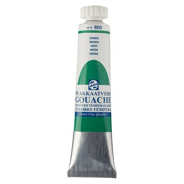 Talens Pintura gouache verde - 20 ml, Mate