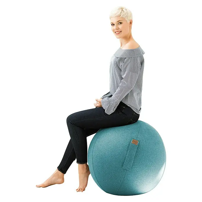 Sitting Ball Gymnastikball Felt - Aquarius, Durchmesser: 65 cm, Material Bezug: 100 % Polyester - Stimmungsaufnahme