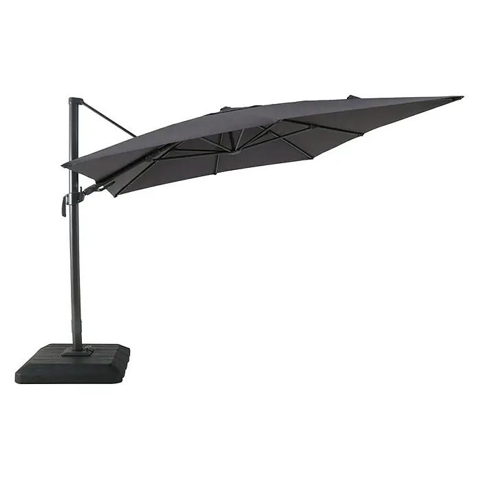 Sunfun Ampelschirm Capri - Anthrazit, 300 x 350 cm