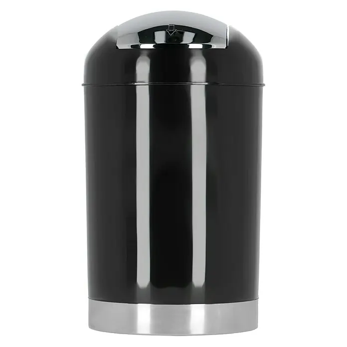 Venus Milano Kanta za otpad - 5 l, Crne boje, Okrugli oblik, Plastika