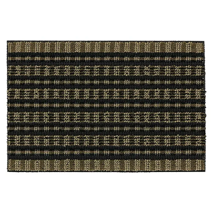 Astra Fußmatte Poly Brush - Olive/Schwarz, 50 x 80 cm, 100 % Polypropylen - Ansicht von oben