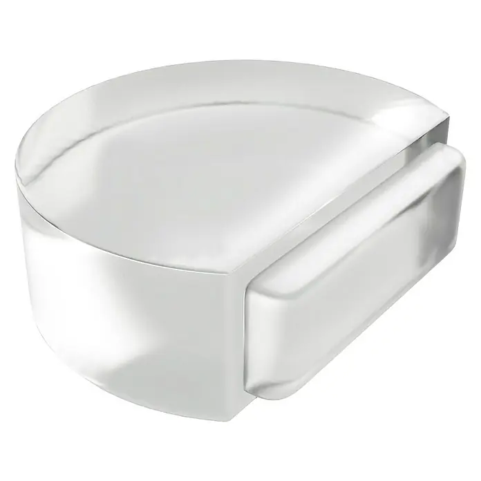 Türstopper selbstklebend - L x B x H: 35 x 46 x 15 mm, Transparent, Selbstklebend - Rechte Seitenansicht