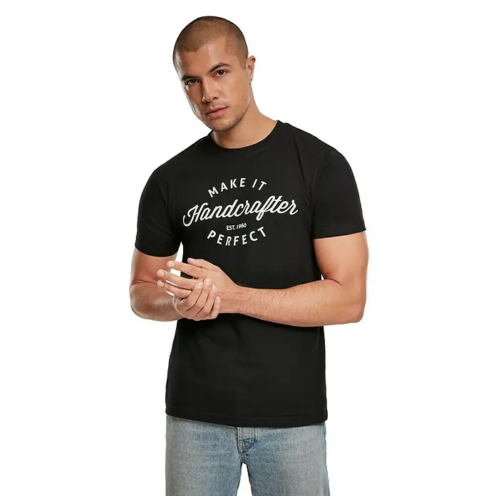 T-Shirt Handcrafter - XL, Schwarz - Vorderansicht