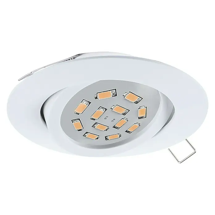 Eglo Ugradbena LED svjetiljka Tedo - 5 W, Bijele boje, Topla bijela - Pogled sprijeda