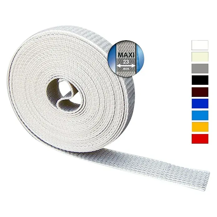 Schellenberg Rollladengurt - Schwarz, Länge: 6 m, Gurtbreite: 23 mm