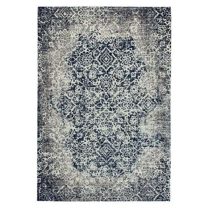 Kayoom Flachgewebeteppich River 140 - Multi, 150 x 80 cm, 70 % Baumwolle, 30 % Polyester - Ansicht von oben