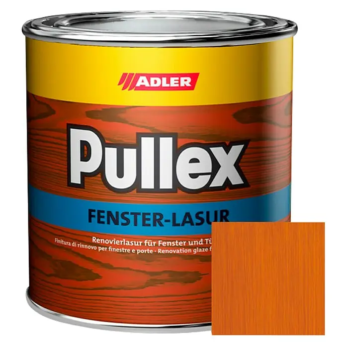 Adler Fenster- & Türenlasur Pullex - Kiefer, 750 ml, Matt