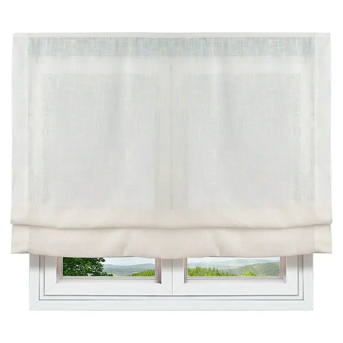 Estor plegable Pachetto Linum - An x Al: 120 x 250 cm, Blanco