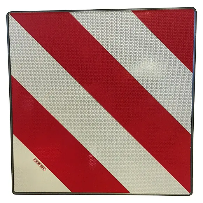 Señal de advertencia V-20 - L x An x Al: 50 x 50 x 0,2 cm, Aluminio