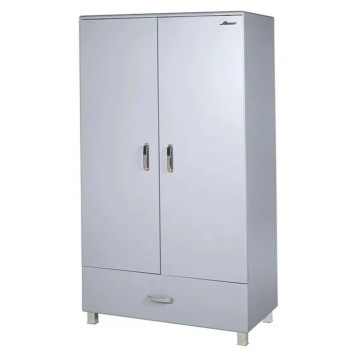Phönix Miami Drehtürschrank - L x B x H: 52 x 98 x 200 cm, Grau - Linke Seitenansicht