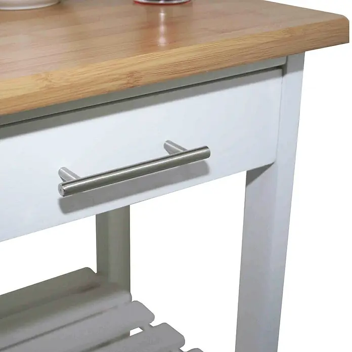Phönix Küchenbar Nizza - L x B x H: 120 x 37 x 89 cm, Weiß - Detailaufnahme