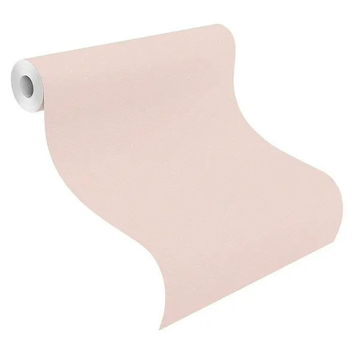 Rasch Vliestapete Flitter - Rosa, Uni, 10,05 x 0,53 m - Anwendungsbeispiel