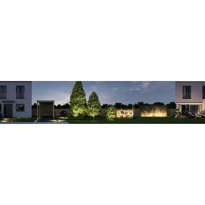 Paulmann Plug & Shine LED kerti spotlámpa Cone - Magasság: 42 cm, Földtüske, 24 V - Hangulatos felvétel