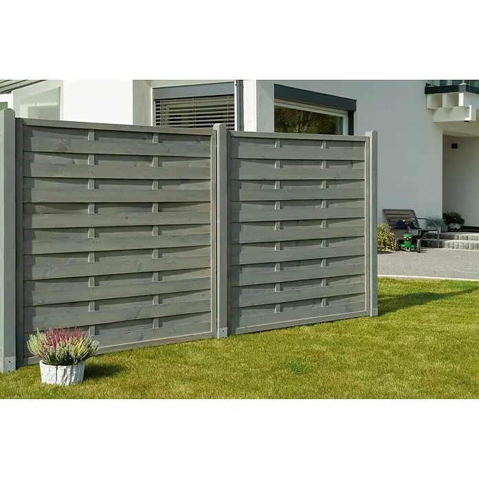 Silvan Sichtschutzelement Bremen - 180 x 180 cm, Gerade, Grau