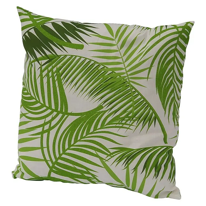 Sunfun Kissen Vanessa - L x B: 45 x 45 cm, Hellgrün, Farn, Baumwoll-Polyester-Mischgewebe